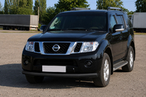Nissan Pathfinder R51 2005-2014 Pare-buffle avant ST008-1 Black (inox) photo 1