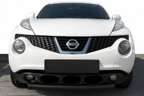 Nissan Juke 2010-2019 Pare-buffle avant ST008-1 Black (inox) photo 1