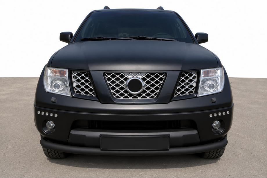 Nissan Pathfinder R51 2005-2014 Pare-buffle avant ST008-2 Black (acier inoxydable) Image