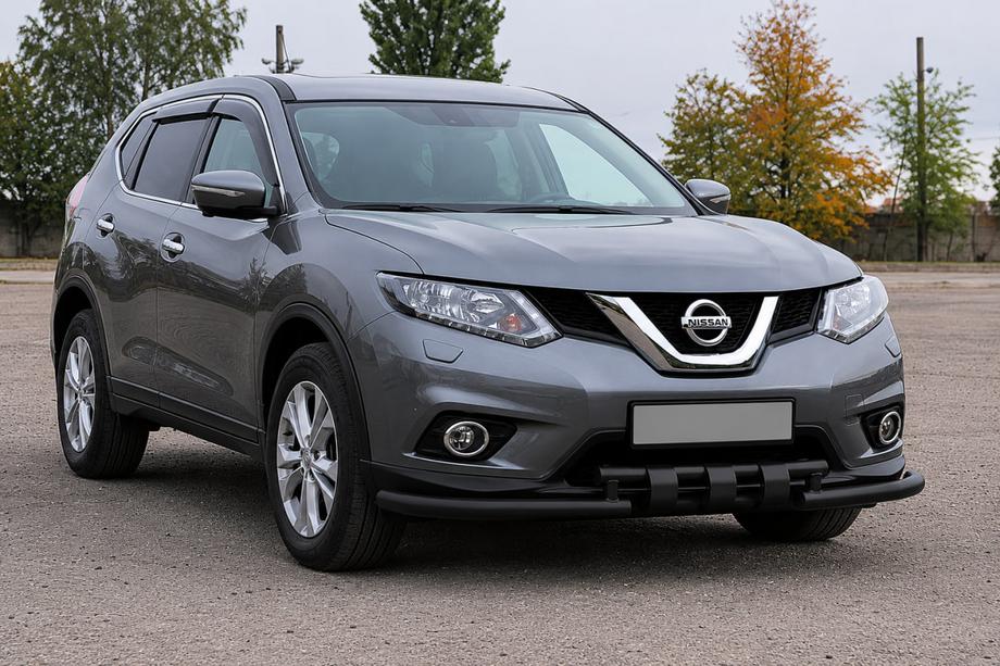 Nissan X-trail T32/Rogue 2014-2021 Protection avant ST009-15 Black (inox) Photo 3