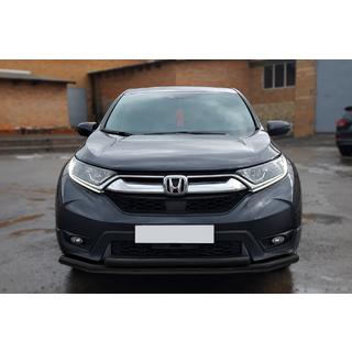 Pare-buffle avant ST014 Black (2016-2019, inox) Honda CRV 2017-2022 photo 1