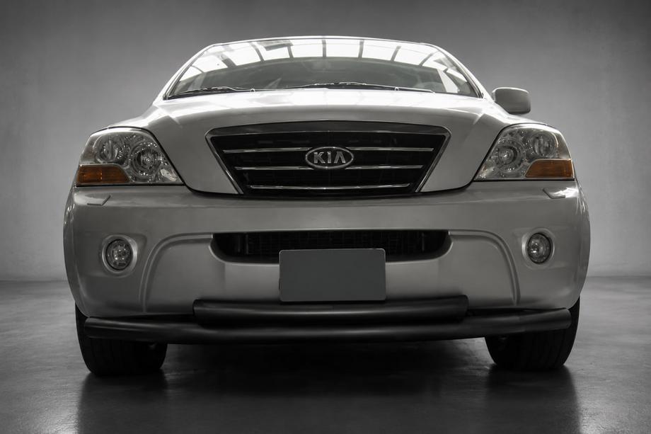 Kia Sorento I BL 2002-2009 Protection Avant ST014 Noir (Inox) Image