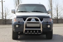 Mitsubishi Pajero Sport 1996-2007 Pare-buffle QT007 (Inox) photo 1