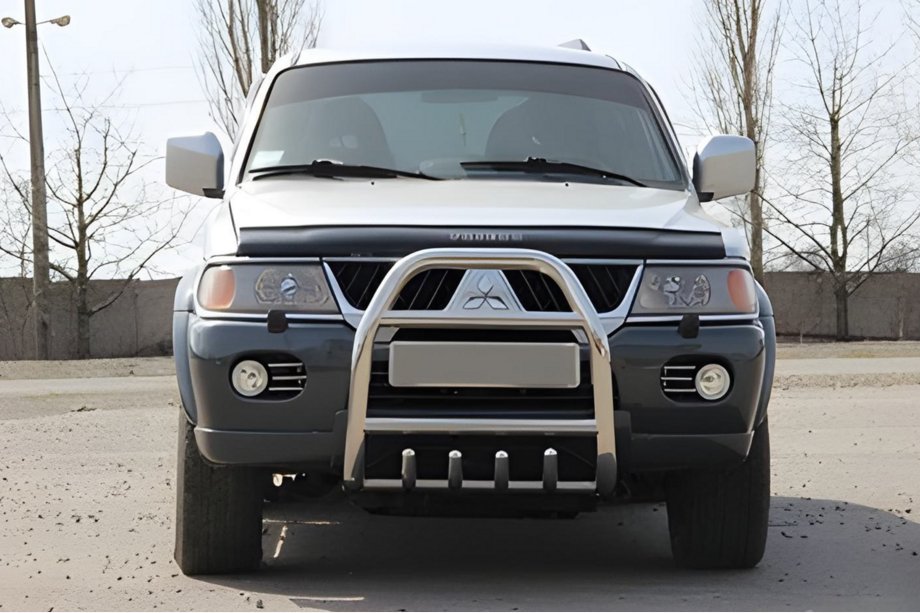Mitsubishi Pajero Sport 1996-2007 Pare-buffle QT007 (Inox) Image