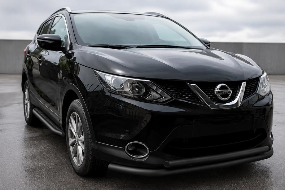 Nissan Qashqai 2014-2021 Pare-buffle avant ST014 Black (inox) Photo 1