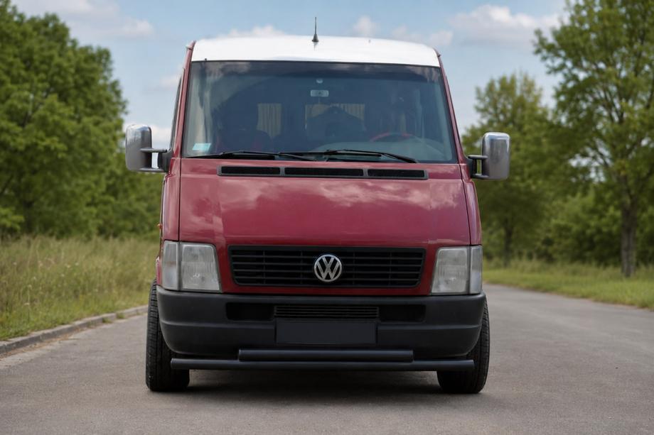 Volkswagen LT 1995-2006 Pare-buffle avant ST014 Black (inox) Image