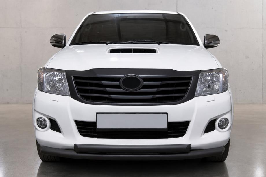 Toyota Hilux 2006-2015 Protection avant ST014-1 Black (inox) Image