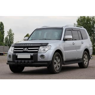 Pare-buffle avant ST015 Black (acier inoxydable) Mitsubishi Pajero Wagon III 1999-2006 photo 1