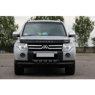 Pare-buffle avant ST015 Black (acier inoxydable) Mitsubishi Pajero Wagon III 1999-2006 photo 2