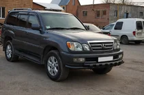 Lexus LX470 1998-2007 Pare-buffle avant ST015 Black (acier inoxydable) photo 2