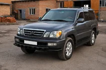 Lexus LX470 1998-2007 Pare-buffle avant ST015 Black (acier inoxydable) photo 3
