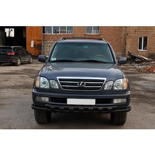 Pare-buffle avant ST015 Black (acier inoxydable) Lexus LX470 1998-2007 photo 1