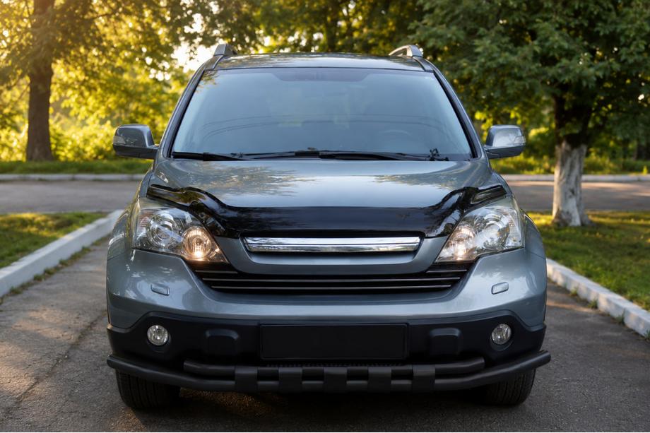Honda CRV 2007-2011 Pare-buffle avant ST015 Black (acier inoxydable) Image