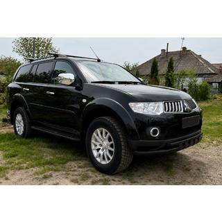 Pare-buffle avant ST015 Black (acier inoxydable) Mitsubishi Pajero Sport 2008-2015 photo 2