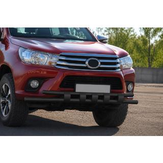 Pare-buffle avant ST015 Black (inox) Toyota Hilux 2015- photo 3
