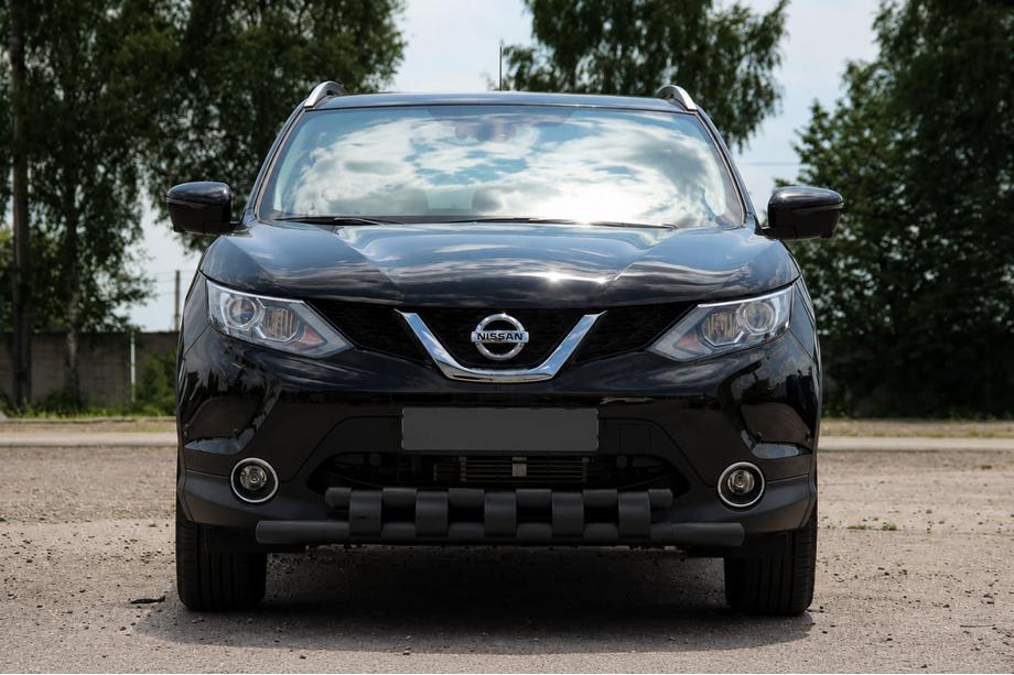 Nissan Qashqai 2014-2021 Pare-buffle avant ST015 Black (inox) Image