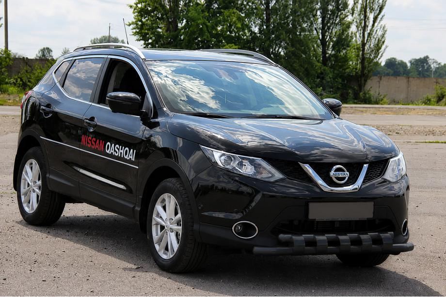 Nissan Qashqai 2014-2021 Pare-buffle avant ST015 Black (inox) Photo 3