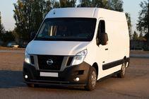 Renault Master 2011-2023 Pare-buffle avant ST016 Black (inox) photo 3