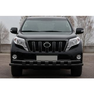 Pare-buffles avant ST016-2 Black (inox) Toyota Land Cruiser Prado 150 2009-2023 photo 1