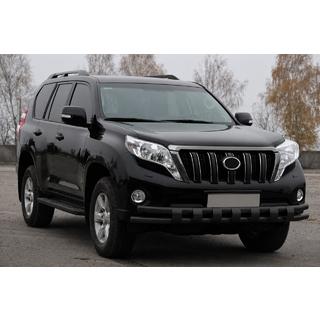 Pare-buffles avant ST016-2 Black (inox) Toyota Land Cruiser Prado 150 2009-2023 photo 3