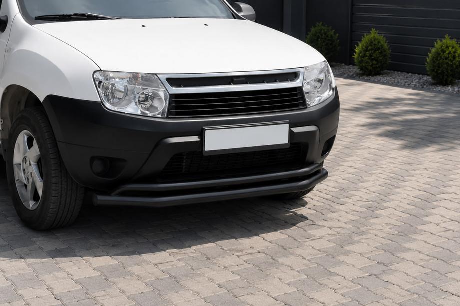 Renault Duster 2008–2017 Pare-buffle avant ST017 Black (acier inoxydable) Image
