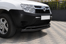 Dacia Duster 2008-2018 Pare-buffle avant ST017 Black (acier inoxydable) photo 2