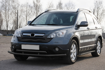 Honda CRV 2007-2011 Pare-buffle avant ST018 Black (inox) photo 2