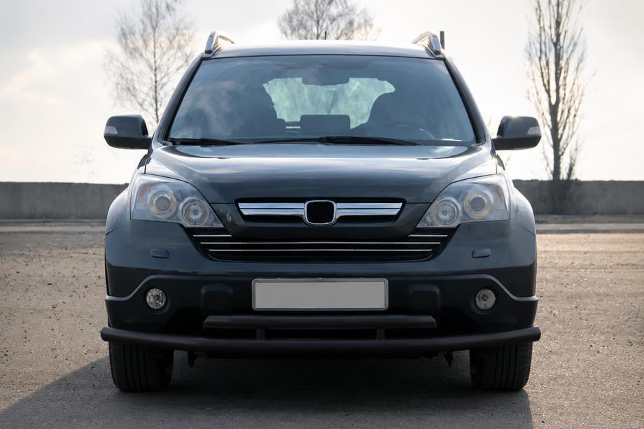 Honda CRV 2007-2011 Pare-buffle avant ST018 Black (inox) Image