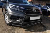 Honda CRV 2012-2016 Pare-buffle avant WT003-ST-V2 Black (inox) photo 1