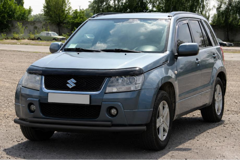 Suzuki Grand Vitara 2005-2017 Arceau avant double 60/42mm Black (inox) Photo 1