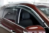 Lexus LS 2007-2017 Déflecteurs de vitres avec moulure chromée Long (HIC, 4 pcs) photo 1