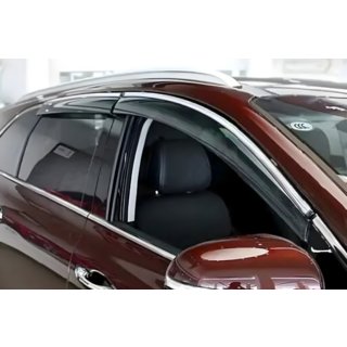 Déflecteurs de vitres avec moulure chromée Long (HIC, 4 pcs) Lexus LS 2007-2017 photo 1
