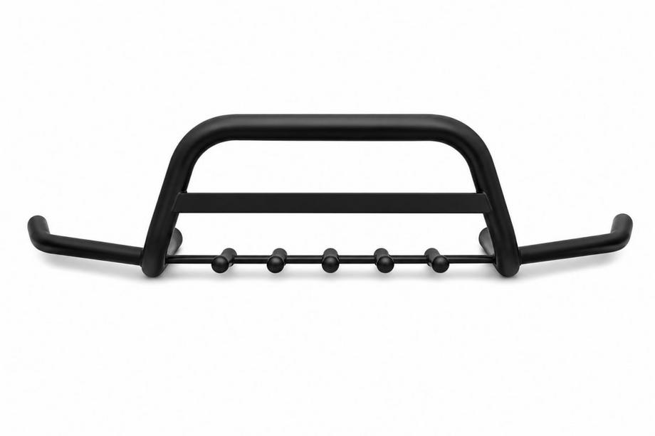 Nissan Interstar 2002-2010 Pare-buffle avant avec extensions laterales WT003 Plus Black (acier inoxydable) Image