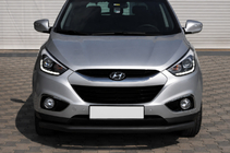 Hyundai IX-35 2010-2015 Barre de protection avant ST008 Black (inox) photo 2