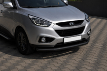 Hyundai IX-35 2010-2015 Barre de protection avant ST008 Black (inox) photo 3