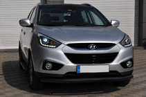 Hyundai IX-35 2010-2015 Barre de protection avant ST008 Black (inox) photo 4