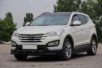 Hyundai Santa Fe 3 2012-2018 Arceau de protection avant ST015 Black (inox) photo 2