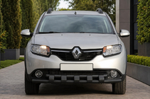 Renault Sandero 2013-2022 Arceau de protection avant ST015 Black (inox) photo 2
