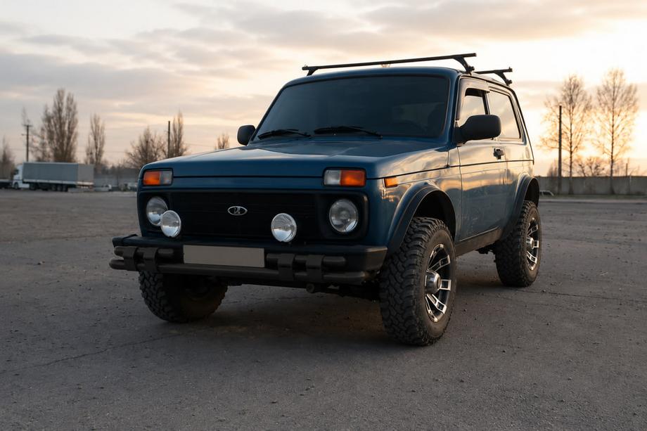 Lada Niva et Urban 1977- Arceau de protection avant ST015 Black (inox) Photo 2