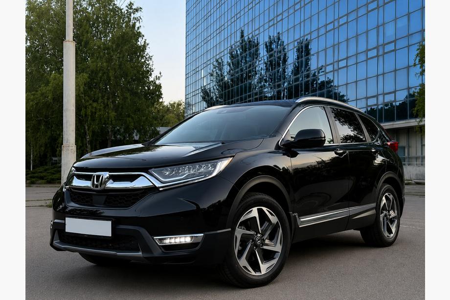 Honda CRV 2017-2022 Barres de toit intégrées grises OEM (plastique ABS, montage par collage) Image