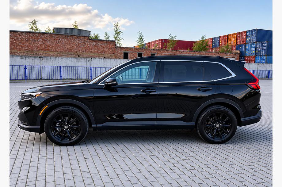 Honda CRV 2022- Rails de toit intégrés noirs OEM (plastique ABS) Image