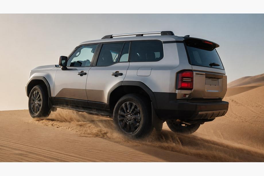 Toyota Land Cruiser Prado 250 2023- Rails de toit OEM gris (Aluminium) Image