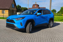 Toyota Rav 4 2019–2025 Rails de toit intégrés noirs OEM (plastique ABS) photo 2