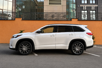 Toyota Highlander 2013-2019 Rails de toit intégrés noirs OEM (plastique ABS) photo 2