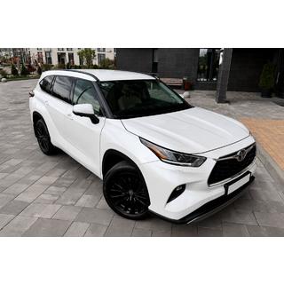 Barres longitudinales de toit noires OEM (plastique ABS) Toyota Highlander 2019-