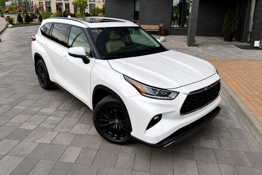 Toyota Highlander 2019- Barres de toit longitudinales OEM grises (plastique ABS) Image