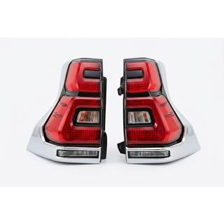 Feux arrière LED Chrome V2 (2017-2023, 2 pcs) Toyota Land Cruiser Prado 150 2009-2023 photo 2
