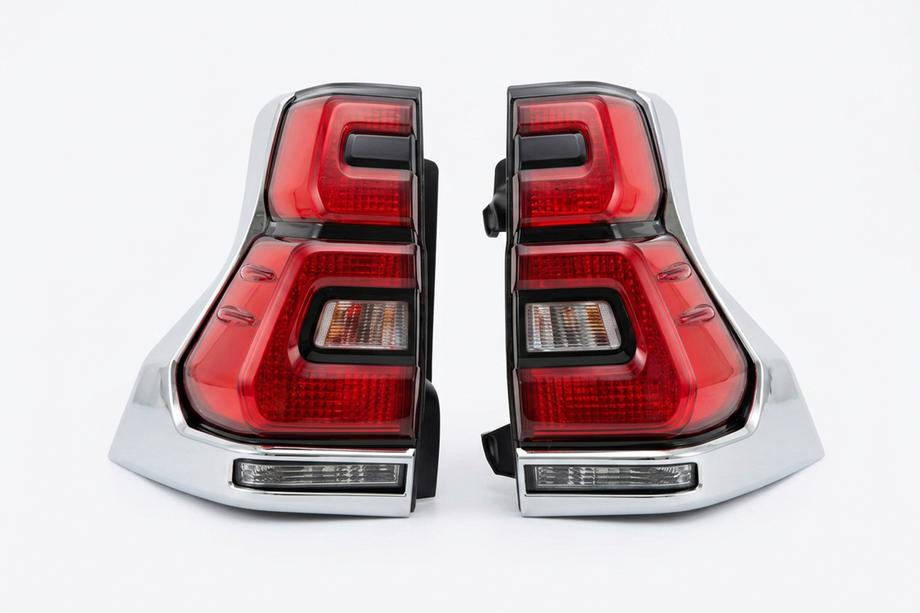 Toyota Land Cruiser Prado 150 2009-2023 Feux arrière LED Chrome V2 (2017-2023, 2 pcs) Photo 2