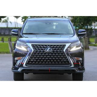 Baguettes chromées de protection pour pare-chocs avant (2013-2023, 3 pcs) Lexus GX460 2009-2023 photo 1