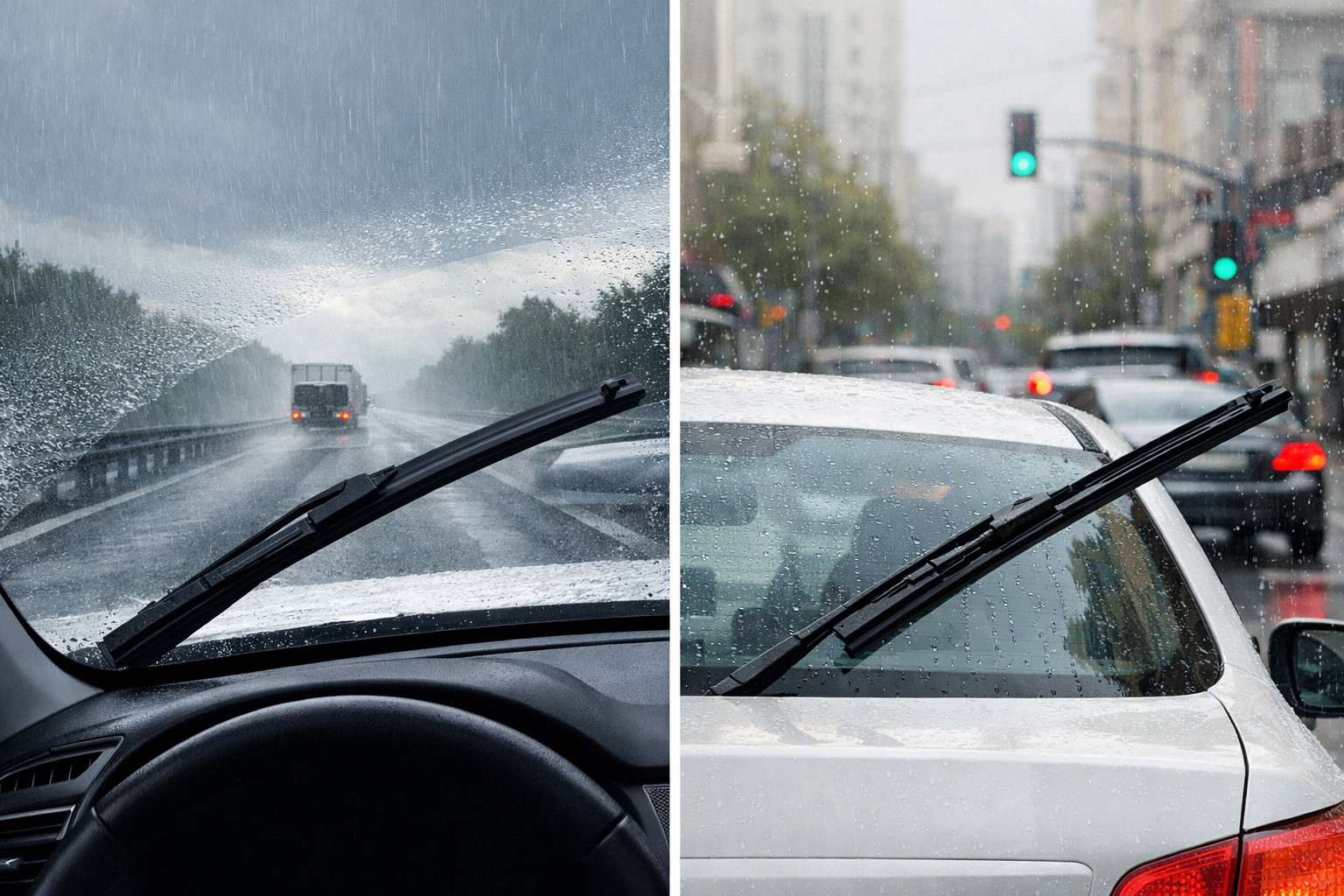 Quels essuie-glaces sont meilleurs sur autoroute et lesquels suffisent en ville